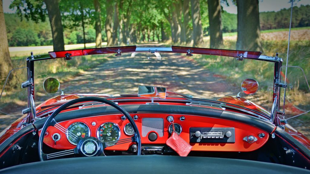 old timey car dashboard